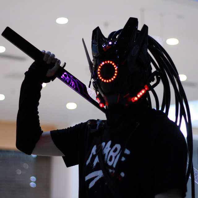 サイバーパンクマスク LED付きヘルメット 2022 アイマスク コスプレ NEO東京 ハロウィン ストリートの通販はau PAY マーケット -  ストアコーバリス公式オンライン | au PAY マーケット－通販サイト